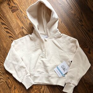 Athleta Cream Kids Hoodie